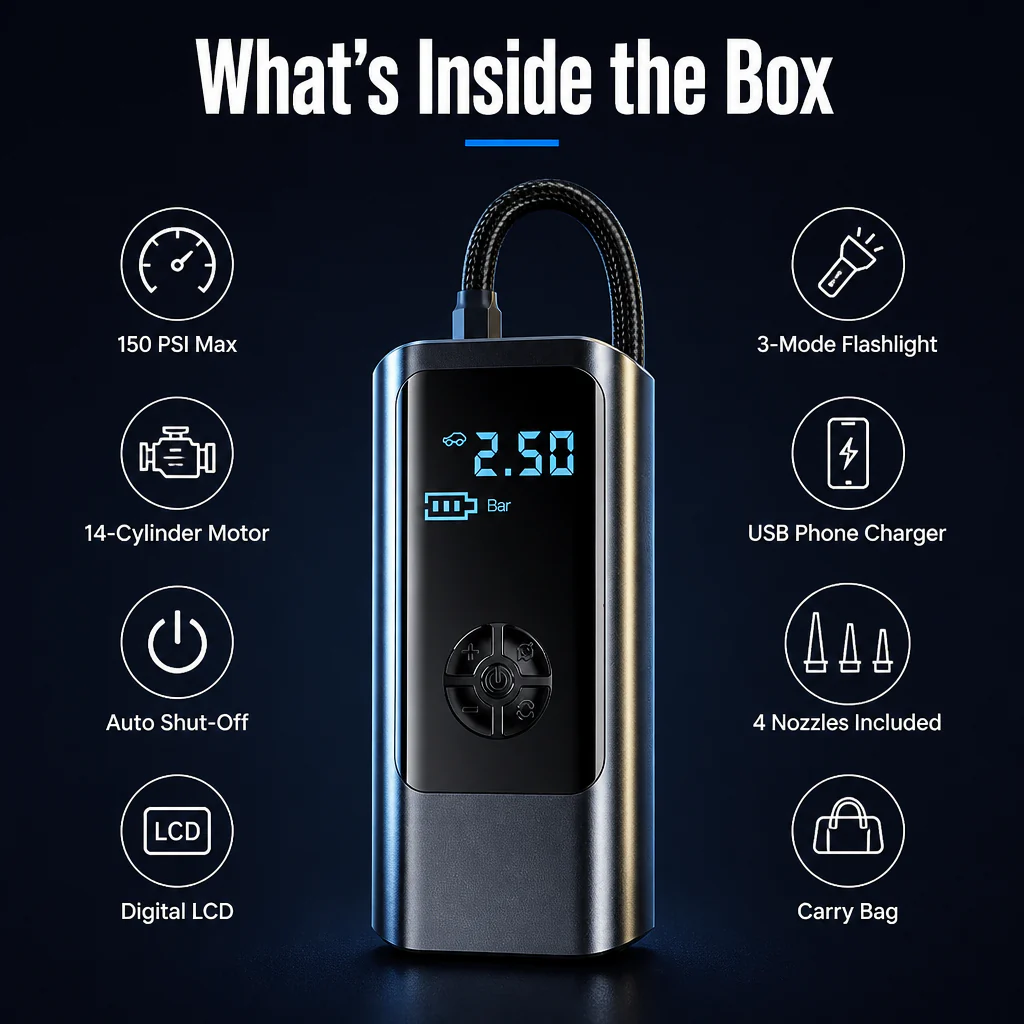 TurboPump™ — Top Up All Four Tires in Under 5 Minutes Anywhere - Image 7