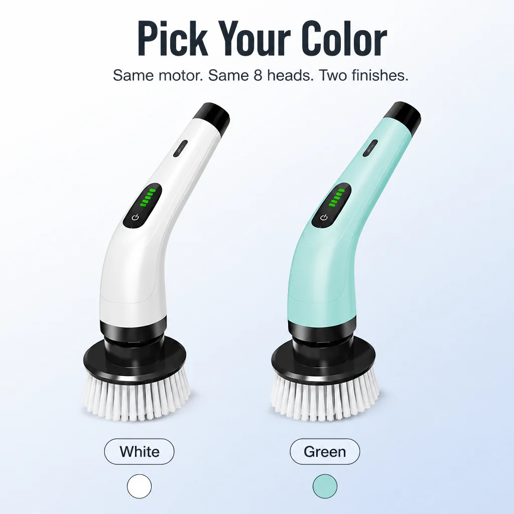 TurboShine™ — Spin Away Grime in Half the Time | 8 Heads + Extension Pole - Image 8