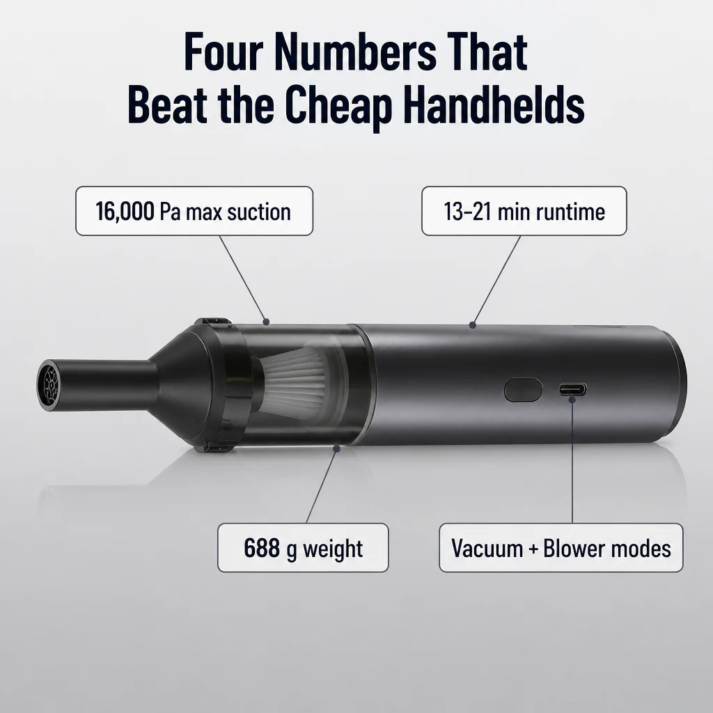 TurboSweep™ — Vacuum and Blow Clean Your Whole Car in One Charge - Image 3
