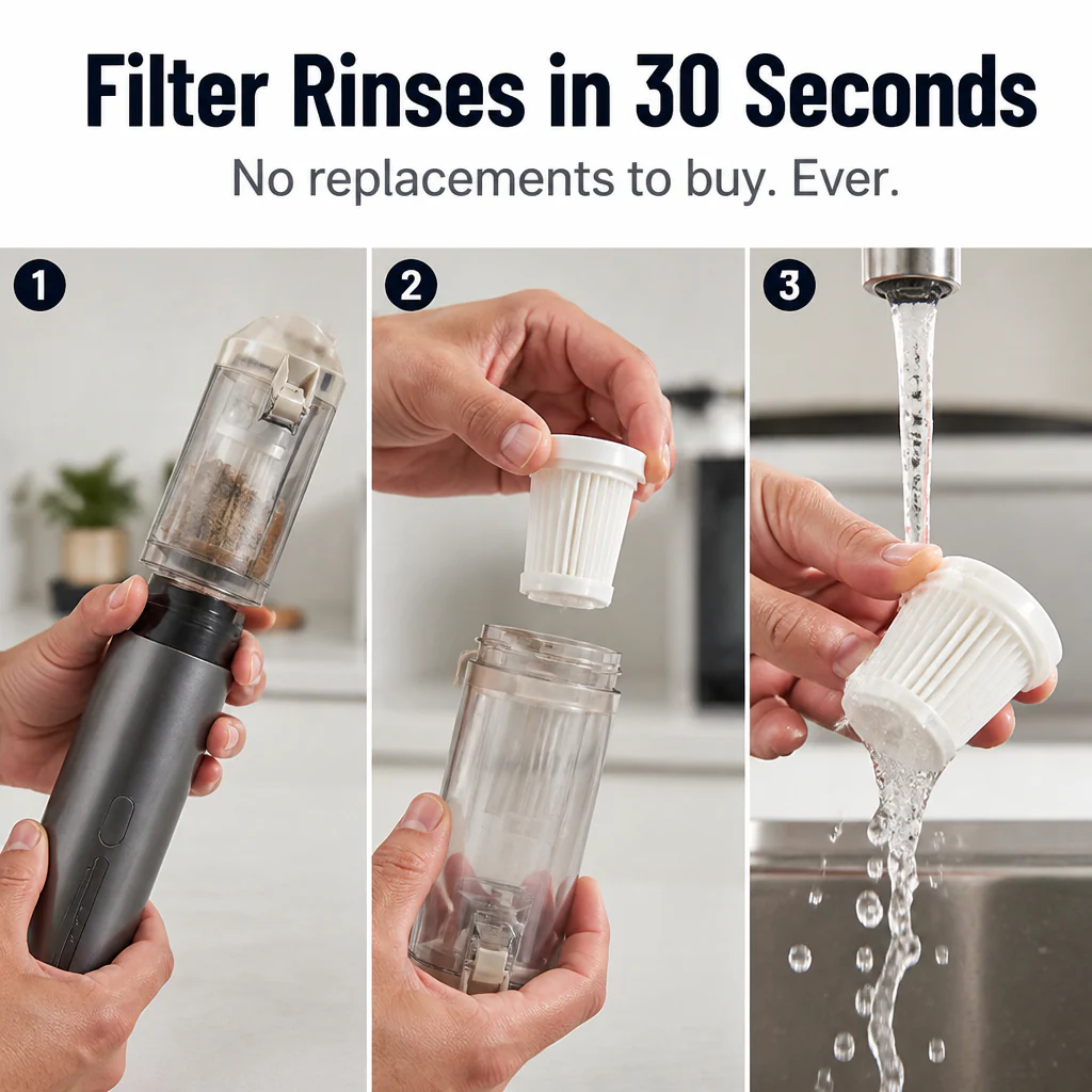 TurboSweep™ — Vacuum and Blow Clean Your Whole Car in One Charge - Image 6