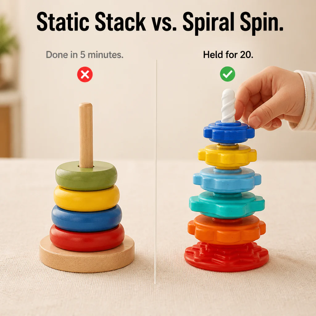 TwirliPlay™ — Spin Rainbow Discs Down a Spiral Pole Toddlers Can't Put Down - Image 5
