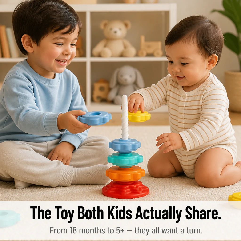 TwirliPlay™ — Spin Rainbow Discs Down a Spiral Pole Toddlers Can't Put Down - Image 6
