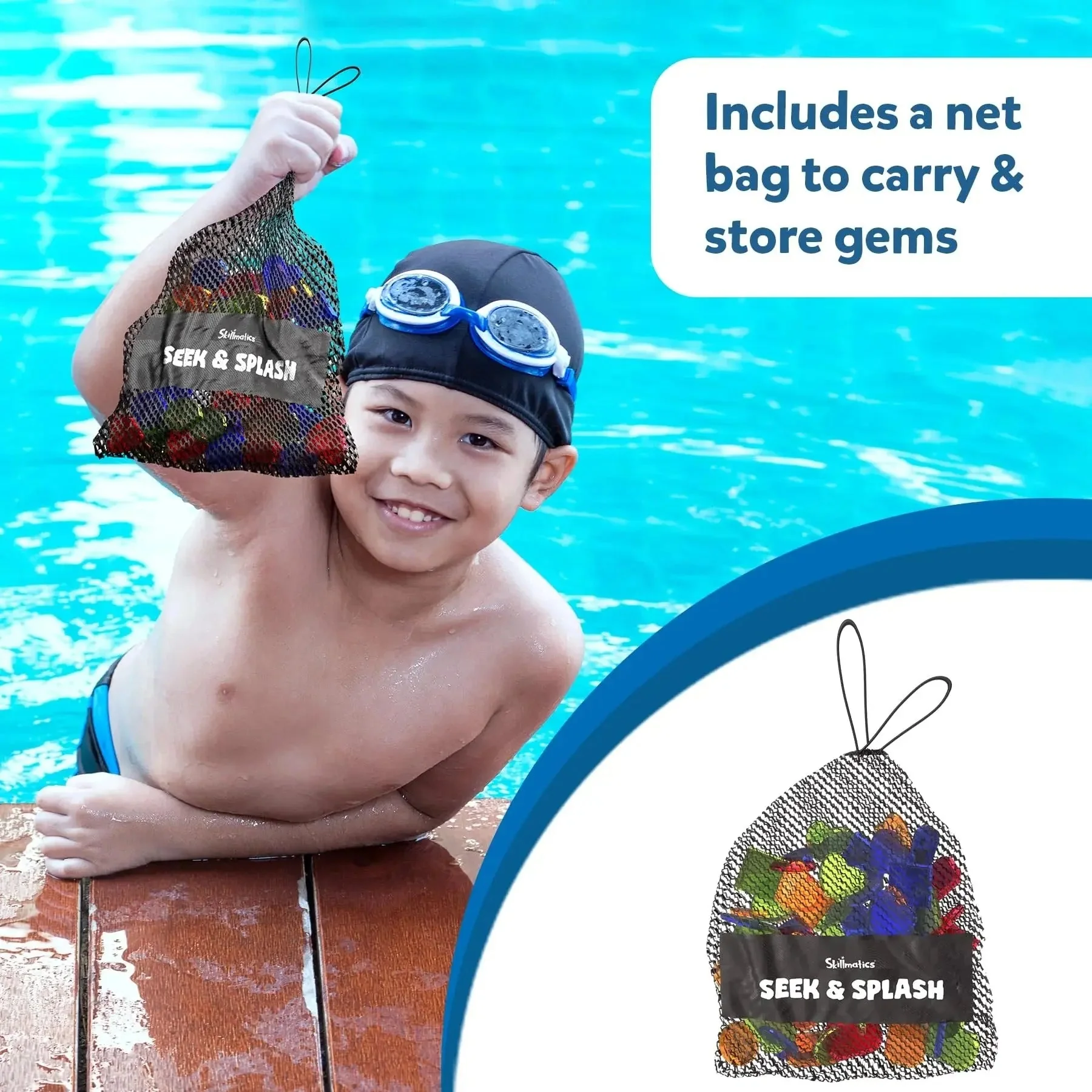 Underwater Pool Treasure Game with Waterproof Gems and Cards - Image 4