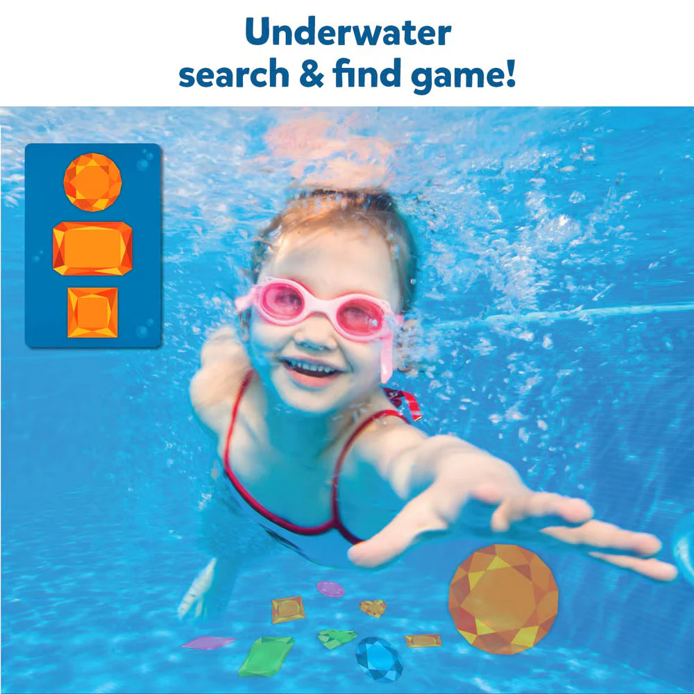 Underwater Pool Treasure Game with Waterproof Gems and Cards - Image 9