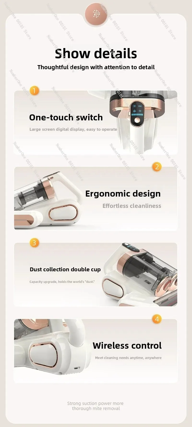 Vacuum Cleaner for Allergy Sufferers - Deep Clean Function - Image 7