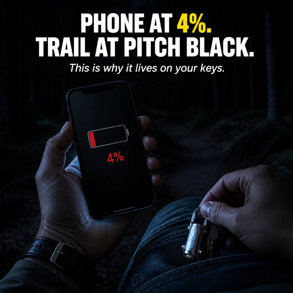 ValorBeam™ — Carry a 1200-Lumen Flashlight and Phone Charger on Your Keys - Image 2