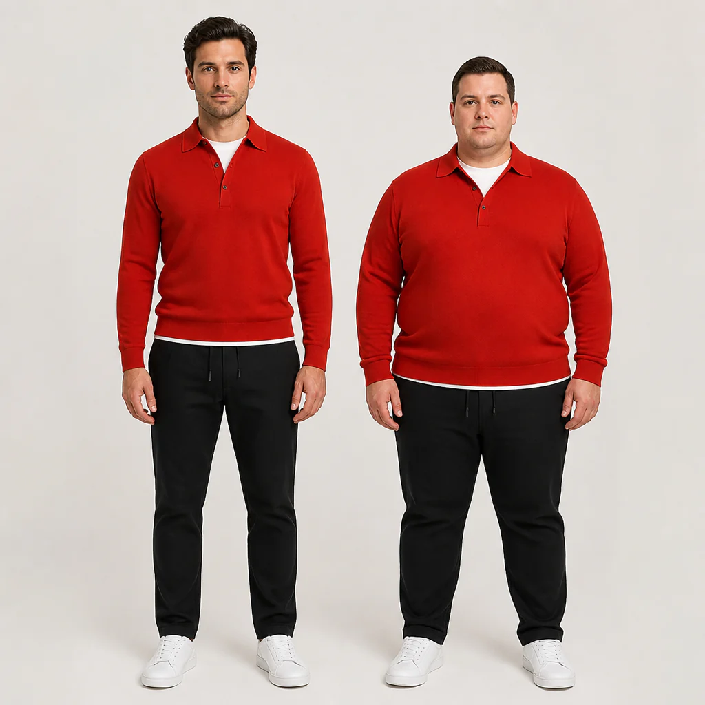 ValorWeave™ – Tailored Knit Polo with Spread Collar & Button Placket - Image 10