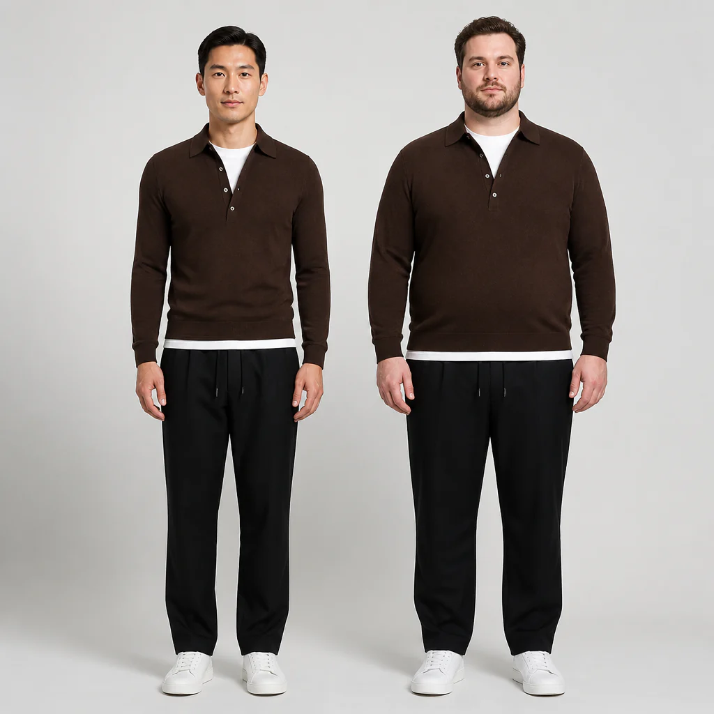 ValorWeave™ – Tailored Knit Polo with Spread Collar & Button Placket - Image 11