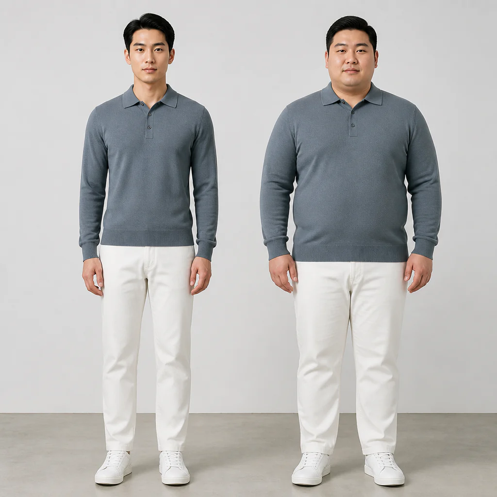 ValorWeave™ – Tailored Knit Polo with Spread Collar & Button Placket - Image 12