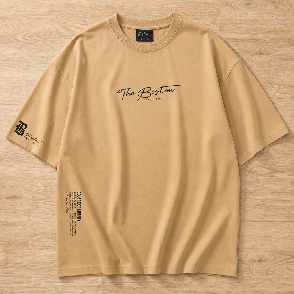 Vanguard™ – Relaxed Oversized Tee with Signature Script Detailing - Image 10