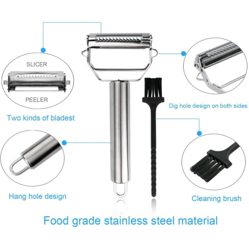 Vegetable Peeler | Dual Blades | Stainless Steel | Kitchen Cutter - Image 6