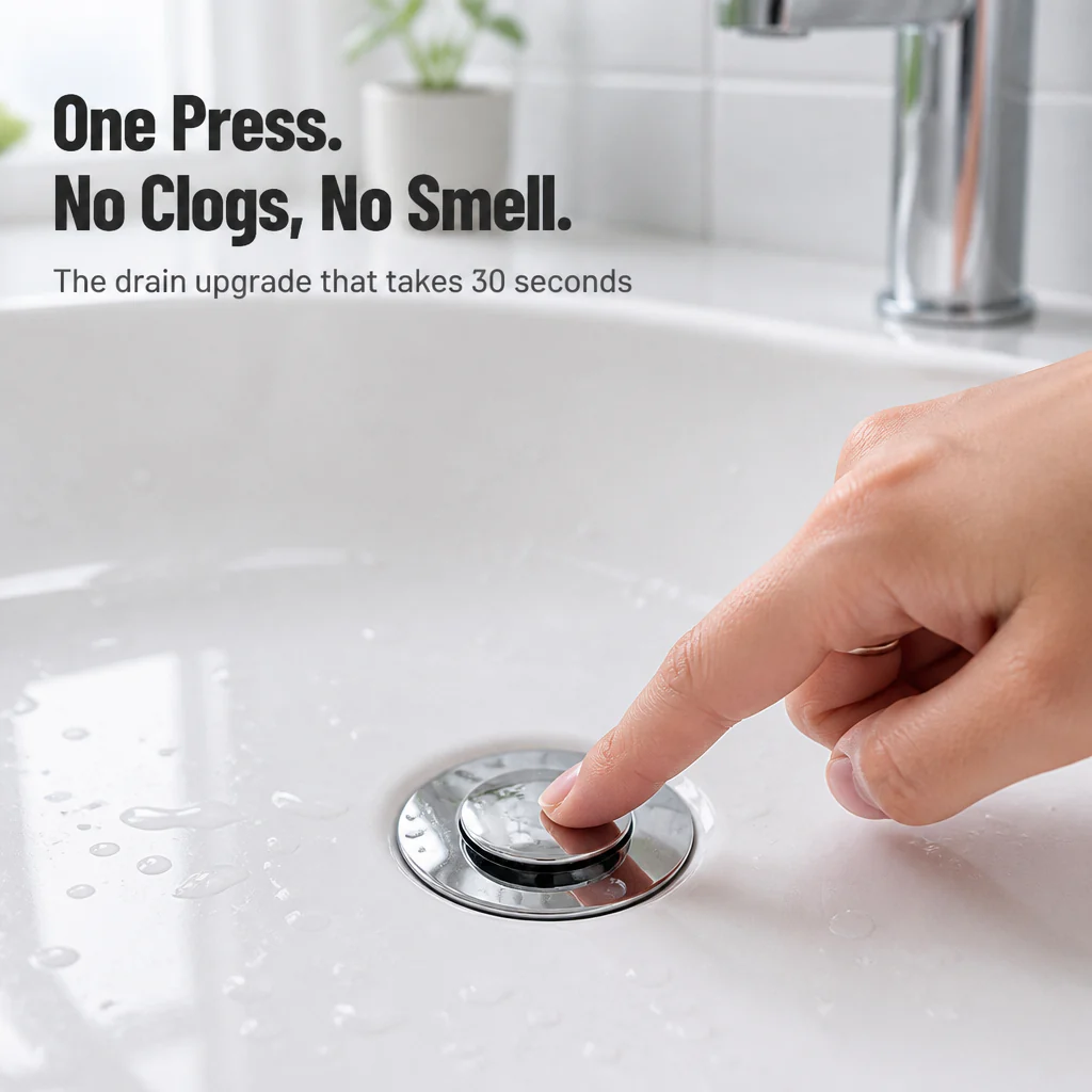 VeilGuard™ — Catch Hair, Seal Out Drain Smell & Save Every Lost Ring