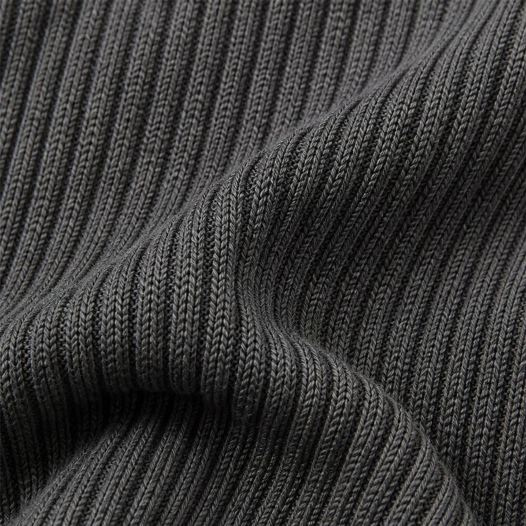 VelaFlex™ – Ribbed Knit Mermaid Midi Dress with Quarter-Zip Collar - Image 8