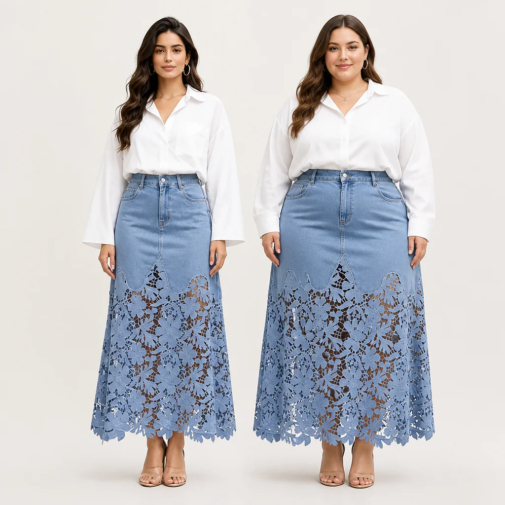 VelaLace™ Denim Skirt — Unleash Your Confidence with Comfort and Allure - Image 10