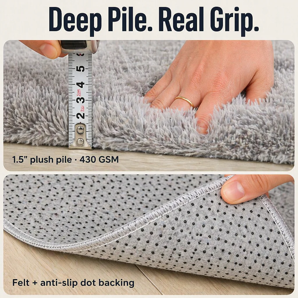 VelaraNest™ — Sink Into Cloud-Soft Plush That Grips Hardwood and Washes Clean - Image 2