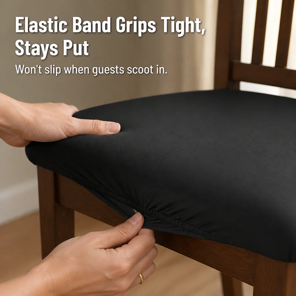 Velaria™ Dining Chair Seat Covers — Hide Stains and Refresh Old Chairs in Minutes - Image 3