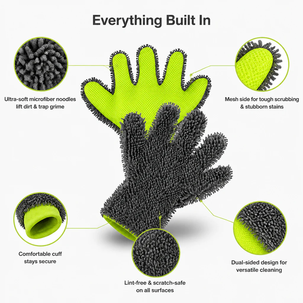 VeloClean™ Gloves — Take Command of Every Curve with Effortless, Showroom-Ready Shine - Image 3