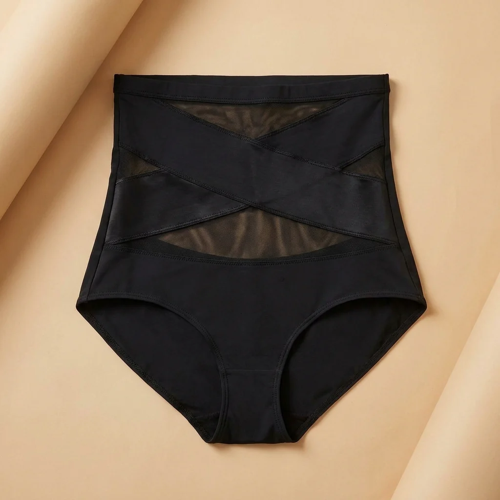 VeloriCurve™ – High-Waist Cross-Panel Tummy Control Shaping Briefs - Image 10