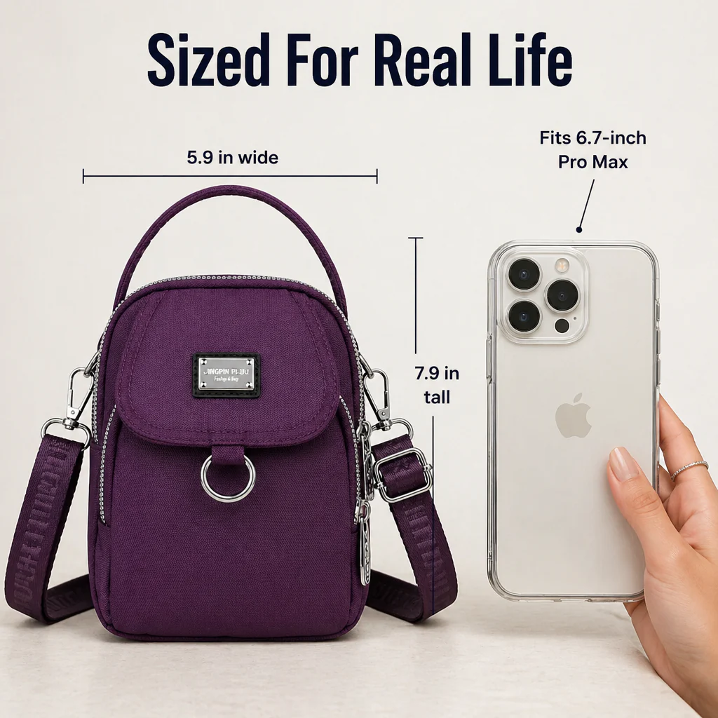 VeloStride™ Mini Crossbody — Carry Your Phone, Wallet & Keys Through Any Weather - Image 8