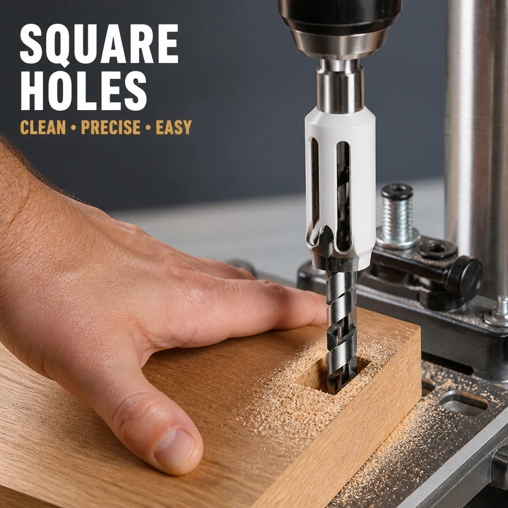 VeroEdge™ Square Hole Drill Bits — Effortless Precision for Flawless, Proud Craftsmanship - Image 2