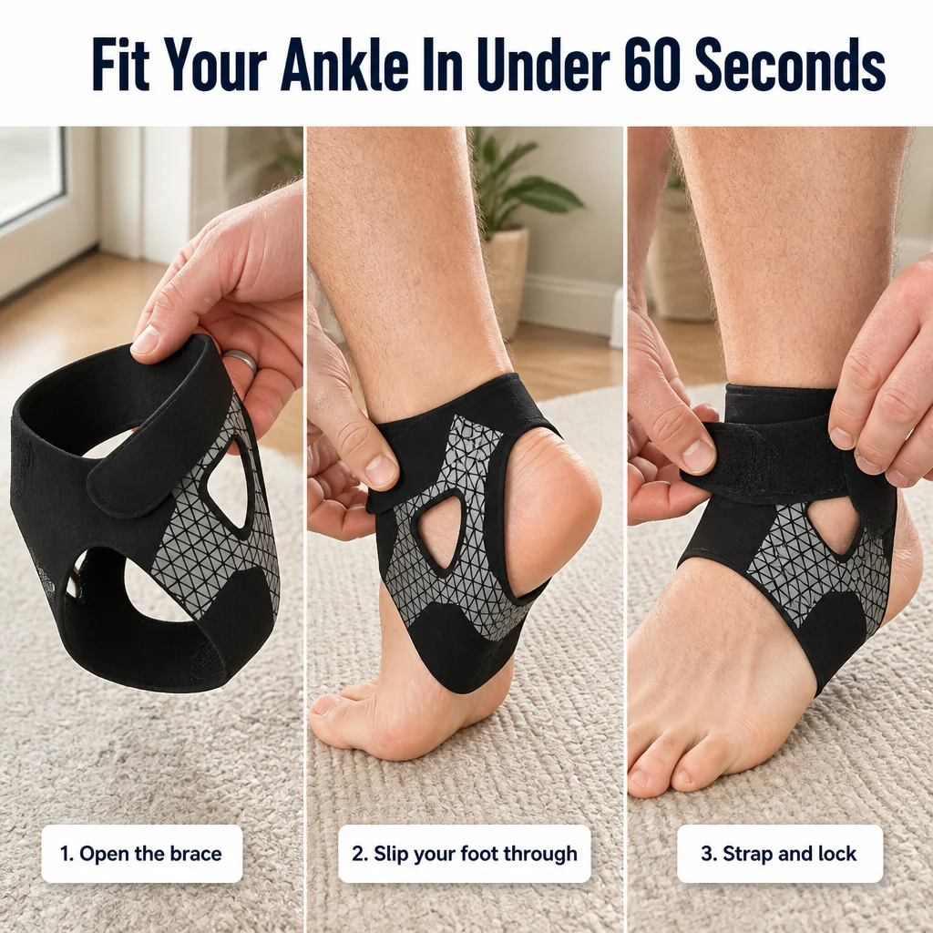 VeroGuard™ Ankle Brace — Stop Rolling Wobbly Ankles With Slim Honeycomb Compression - Image 6