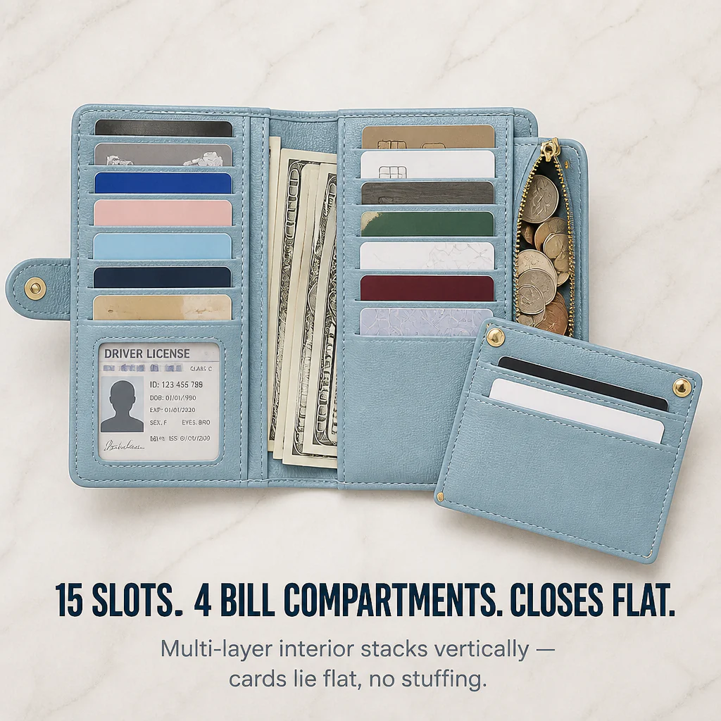 VeroLuxe™ — Fit 15 Cards Without Bulking Up Your Smallest Bag - Image 4