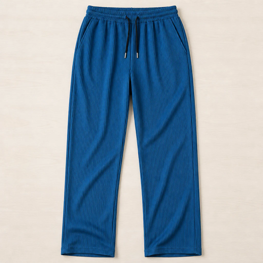 VeroStride™ – Lightweight Pleated Straight-Leg Pants with Drawstring Waist - Image 4