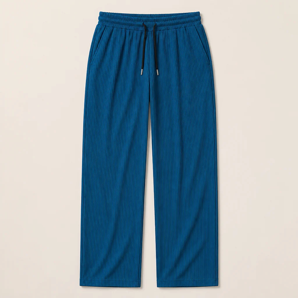 VeroStride™ – Lightweight Pleated Straight-Leg Pants with Drawstring Waist - Image 9