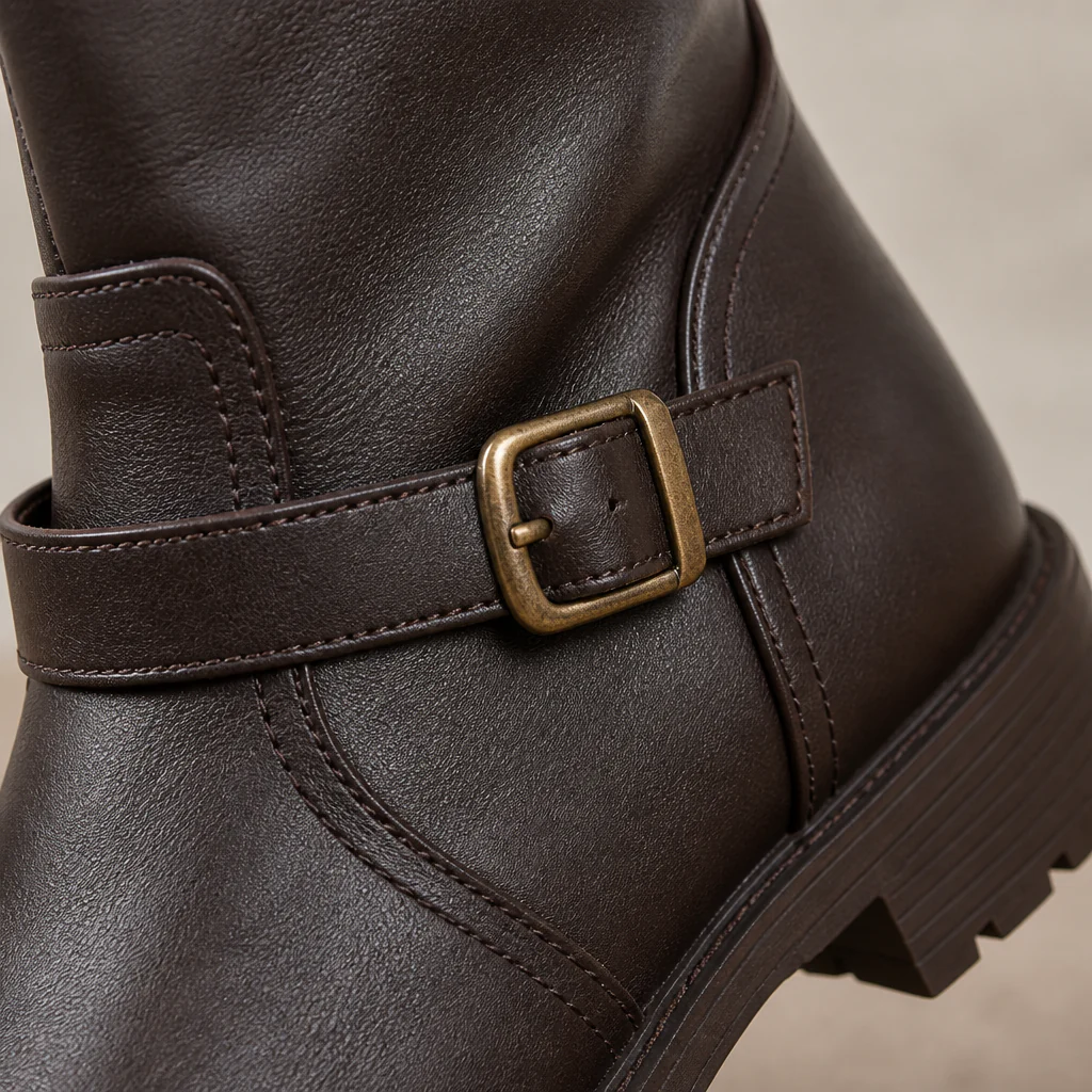 VeroStride™ – Classic Knee-High Riding Boots with Block Heel - Image 4