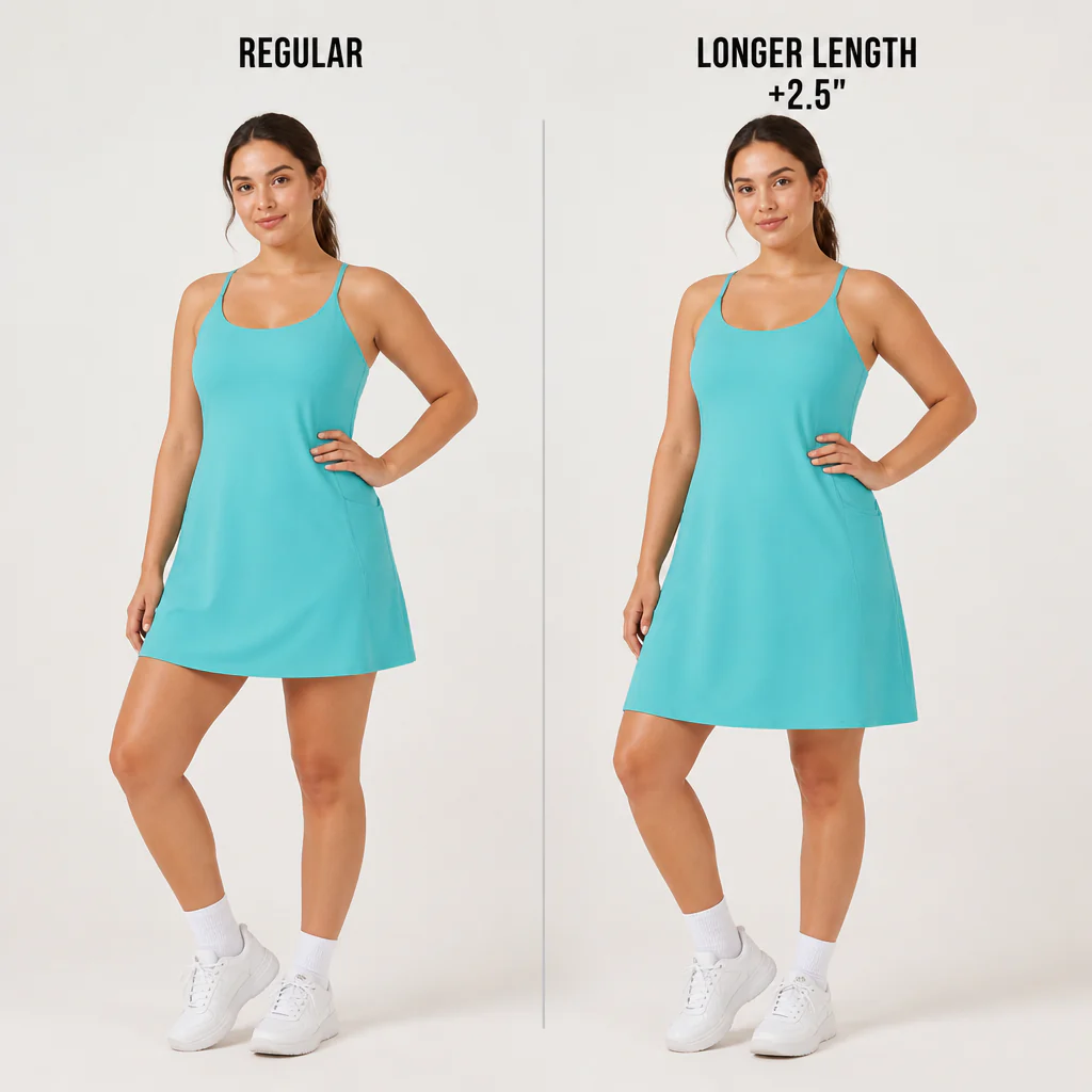 VerveStride™ – Backless Athletic Dress with Built-In Shorts & Side Pockets - Image 8