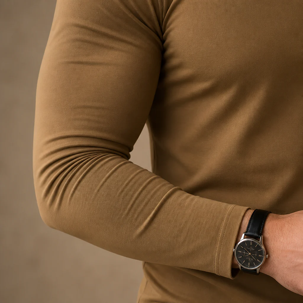 Marsilio™ – Slim-Fit Sculpting Mock Turtleneck for Men - Image 7