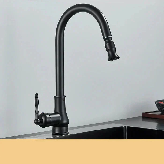 Vintage Brass Kitchen Faucet | Rotating Spout | Single Lever Control | BrassArc - Image 10