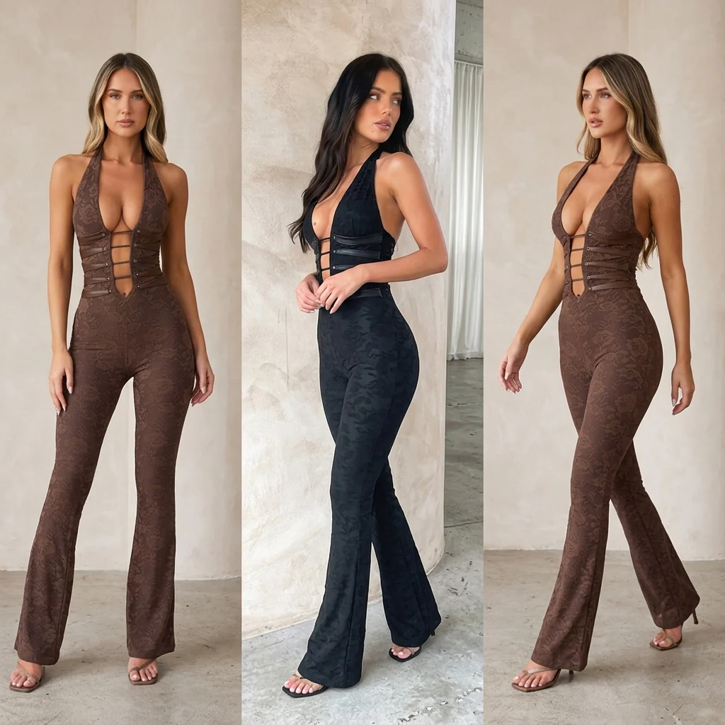 Virella™ – Sculpting Floral Lace Jumpsuit with Lace-Up Corset Back - Image 5