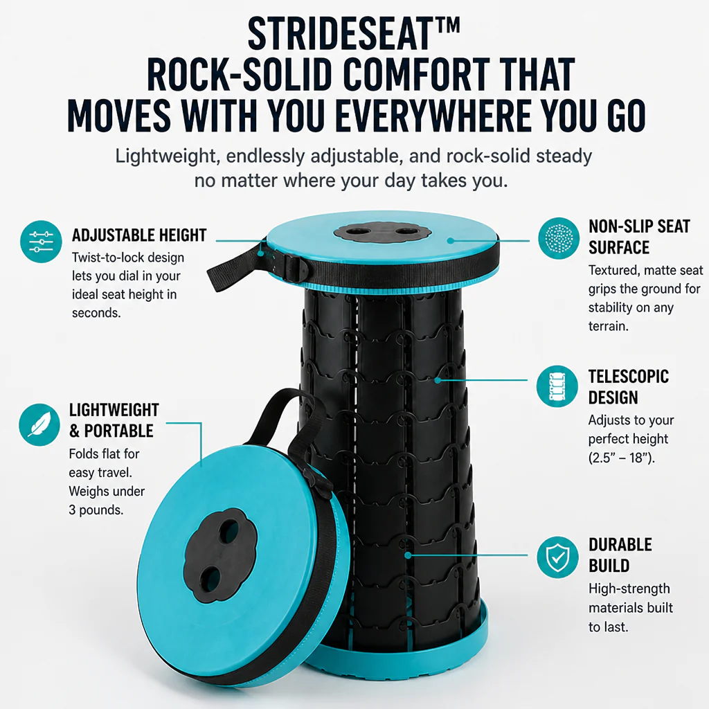 StrideSeat™ — Rock-Solid Comfort That Moves With You Everywhere You Go - Image 12
