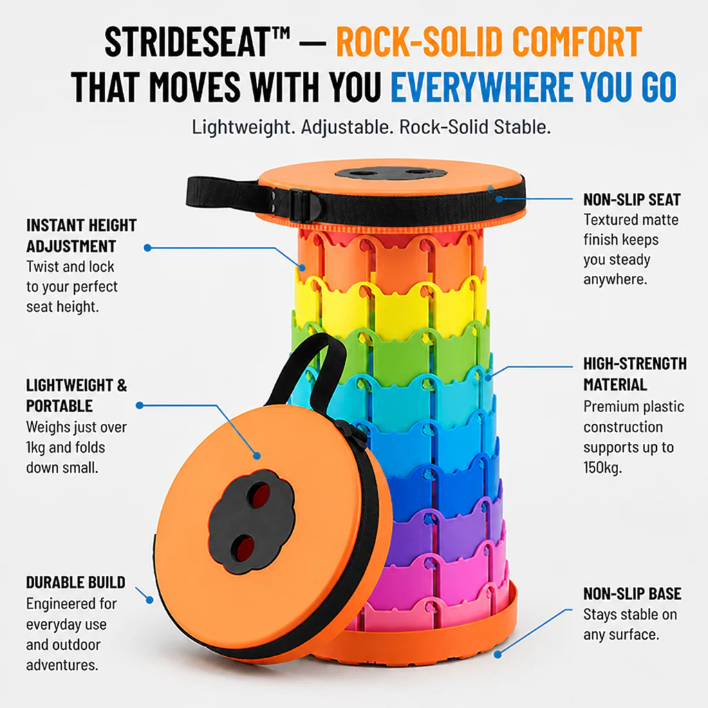 StrideSeat™ — Rock-Solid Comfort That Moves With You Everywhere You Go - Image 23