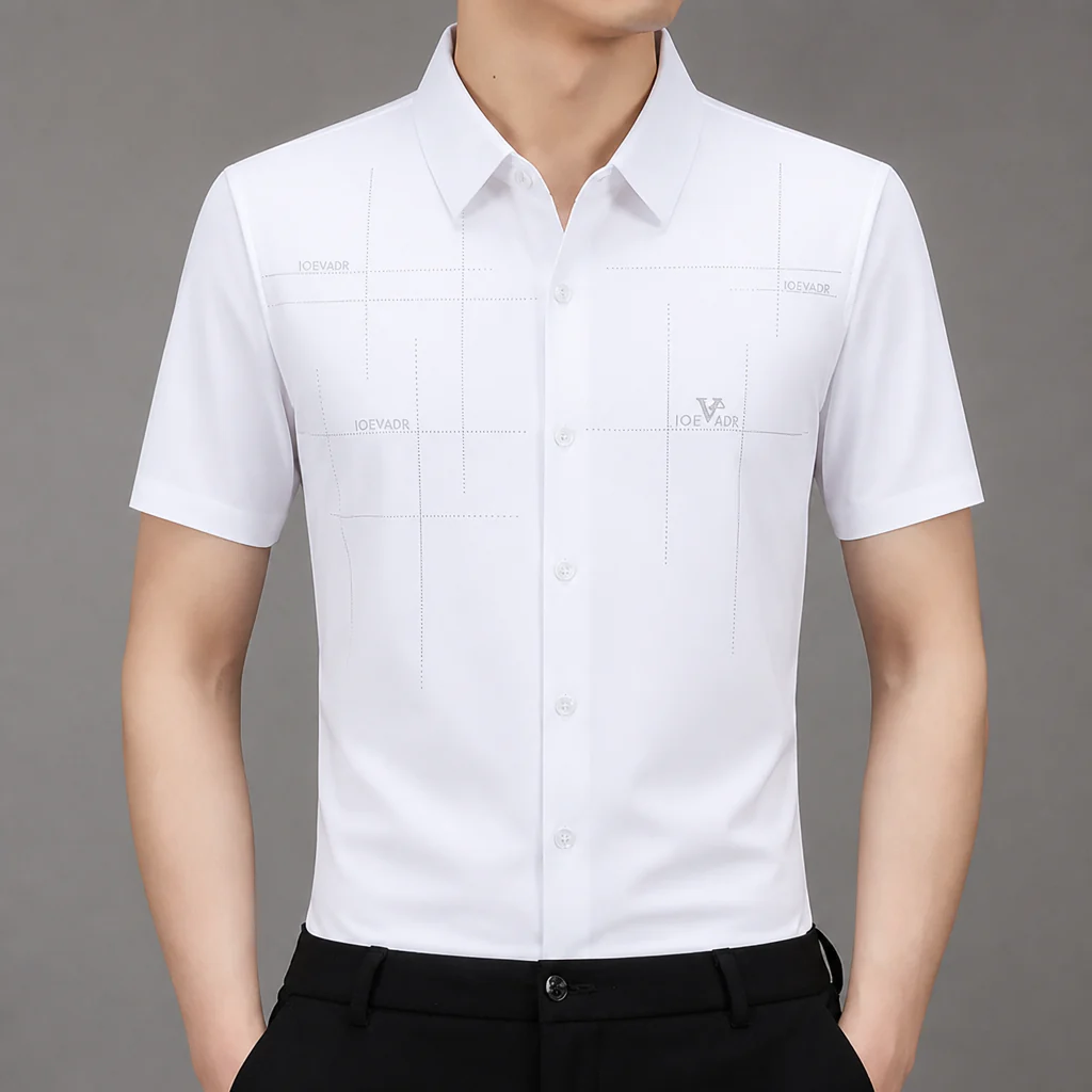 Maxon™ – Wrinkle-Free Stretch Short-Sleeve Button-Down Shirt - Image 13