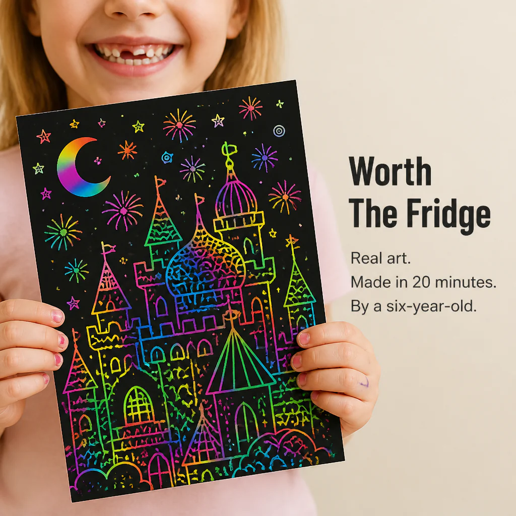VividDreams™ Scratch Art Notebook — Trade Screen Time For Quiet, Mess-Free Rainbow Hours - Image 4