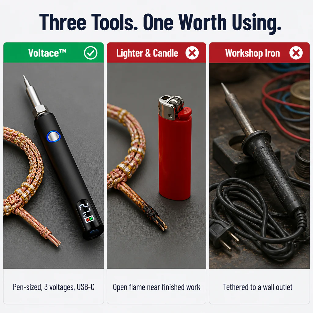 Voltace™ — Seal Bracelet Cords & Solder Wires Without the Lighter Mess - Image 5