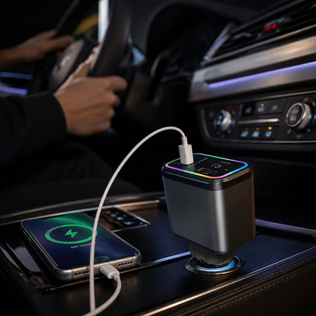 VoltAura™ 120W — Charge at Lightning Speed While Transforming Your Ride into a Stunning Starry Escape - Image 2