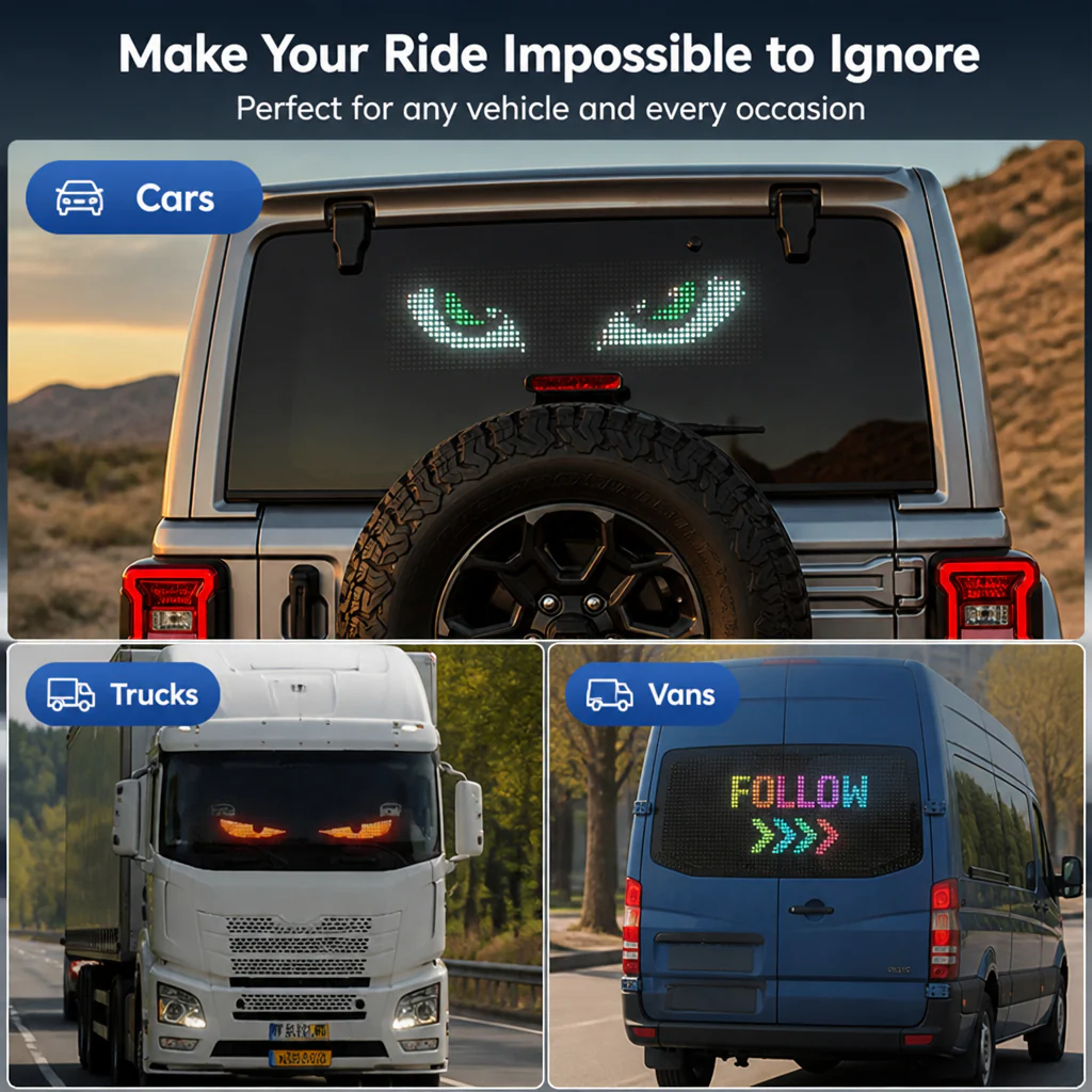 Vyzora™ Matrix LED Screen — Make Your Ride Impossible to Ignore, Anytime, Anywhere - Image 5