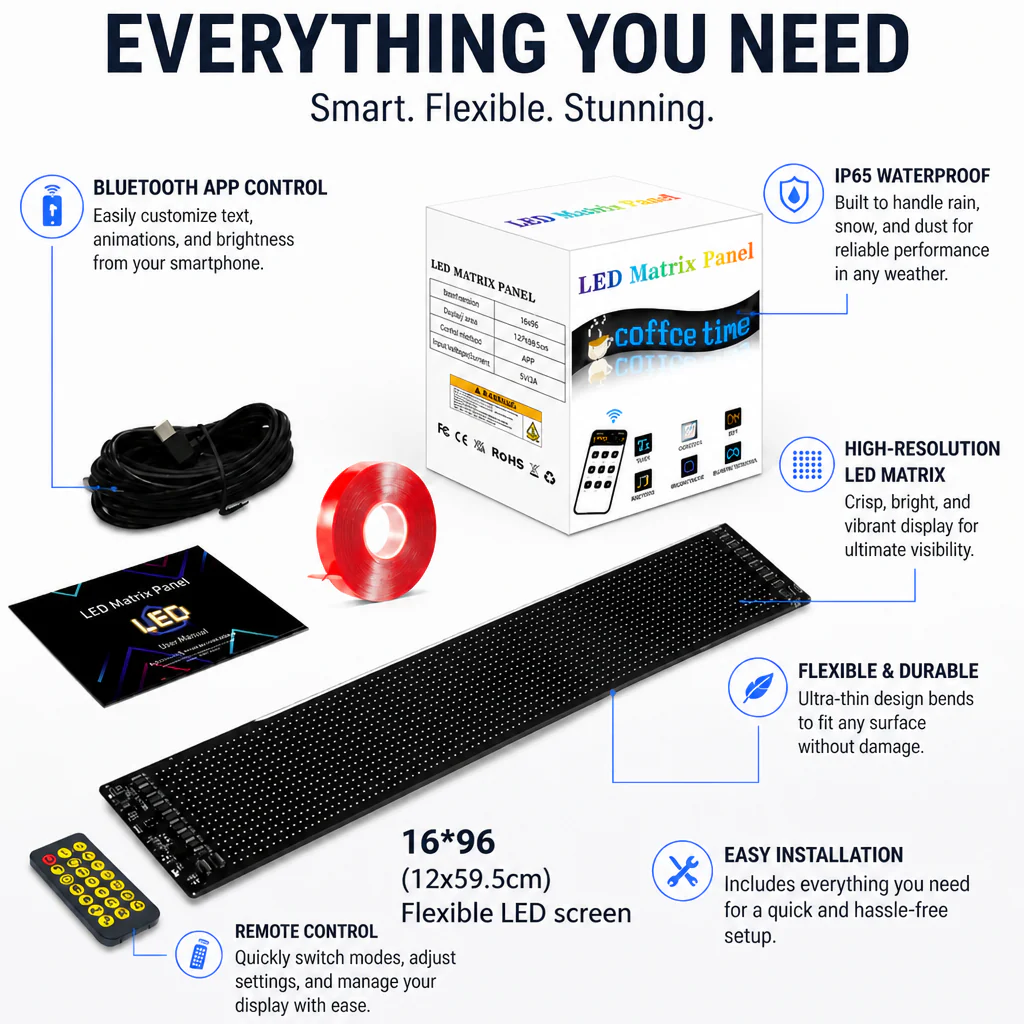 Vyzora™ Matrix LED Screen — Make Your Ride Impossible to Ignore, Anytime, Anywhere - Image 8