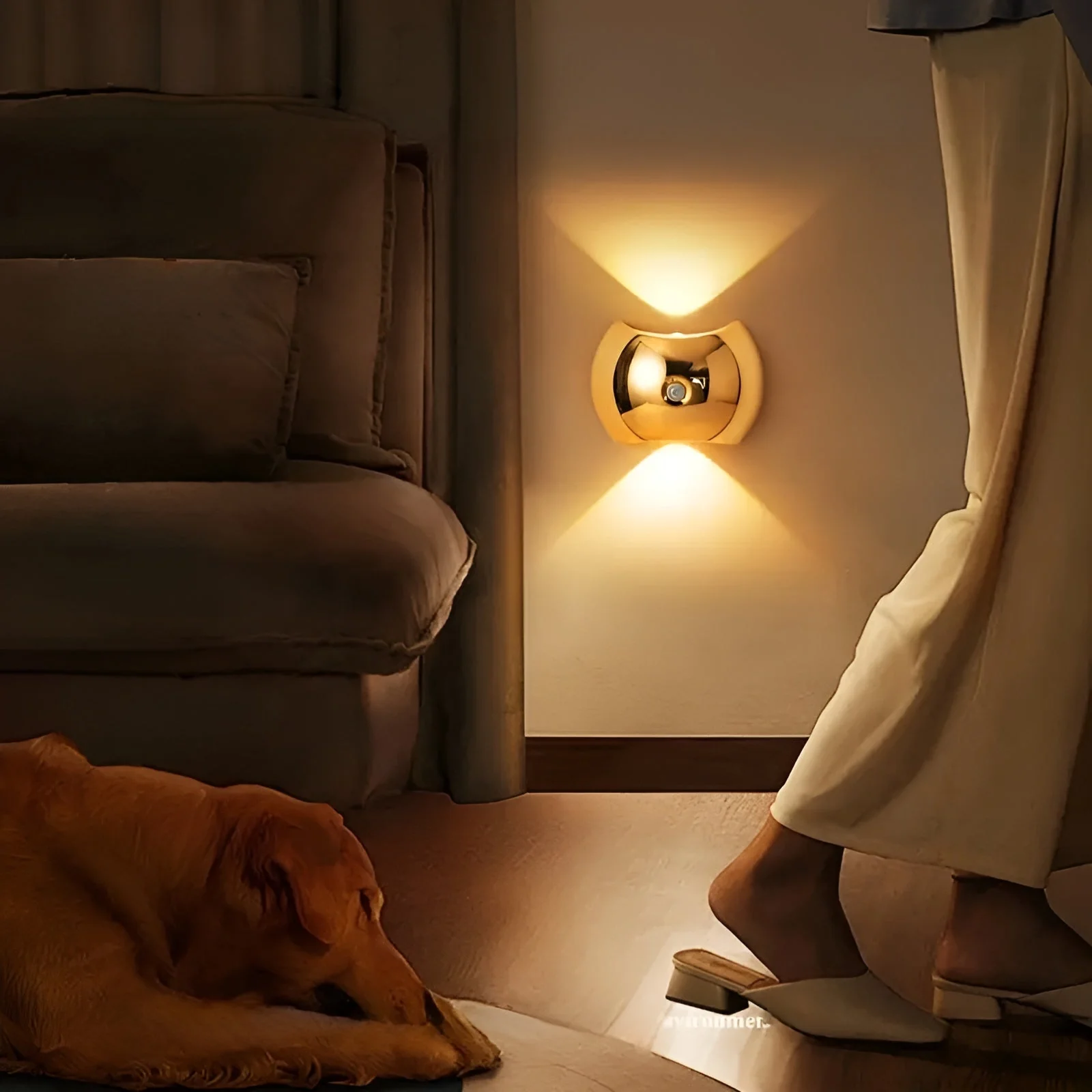 Wall Lamp with Motion Detector – Wireless, Magnetic & Rechargeable - Image 3