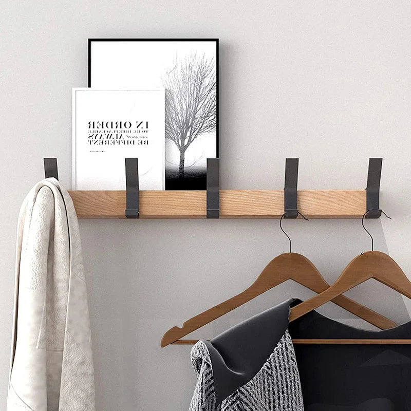 Wall-Mounted Coat Hanger with Adjustable Double Hooks | Space-Efficient Storage | Adjustable Double Hooks | Nordivo - Image 4
