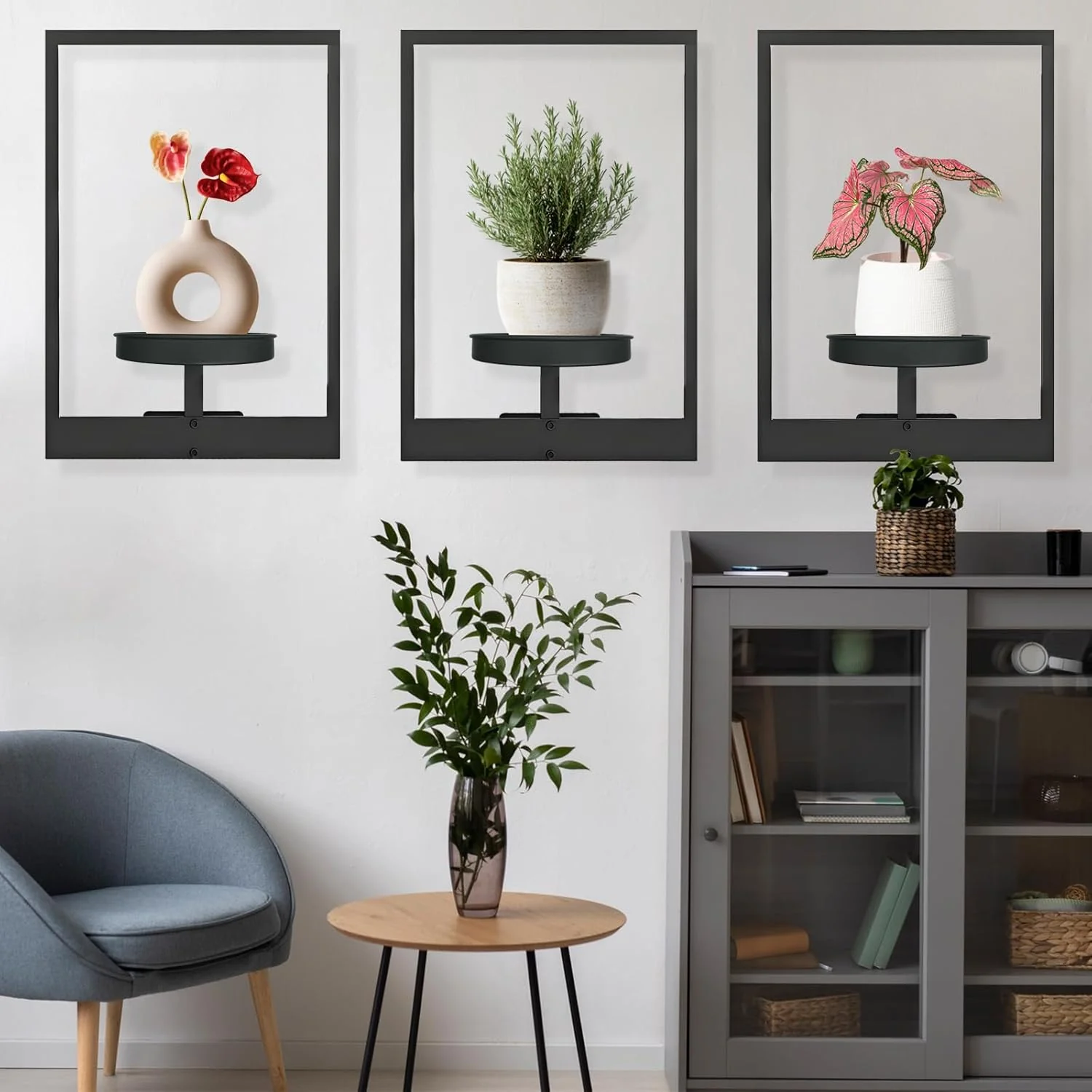 Wall Mounted Plant Holder | Metal Frame | Space-Efficient | Plantify - Image 2