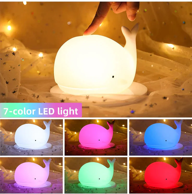 Wall Night Lamp with Color-Shifting LED – Touch Sensor, USB Powered - Image 2