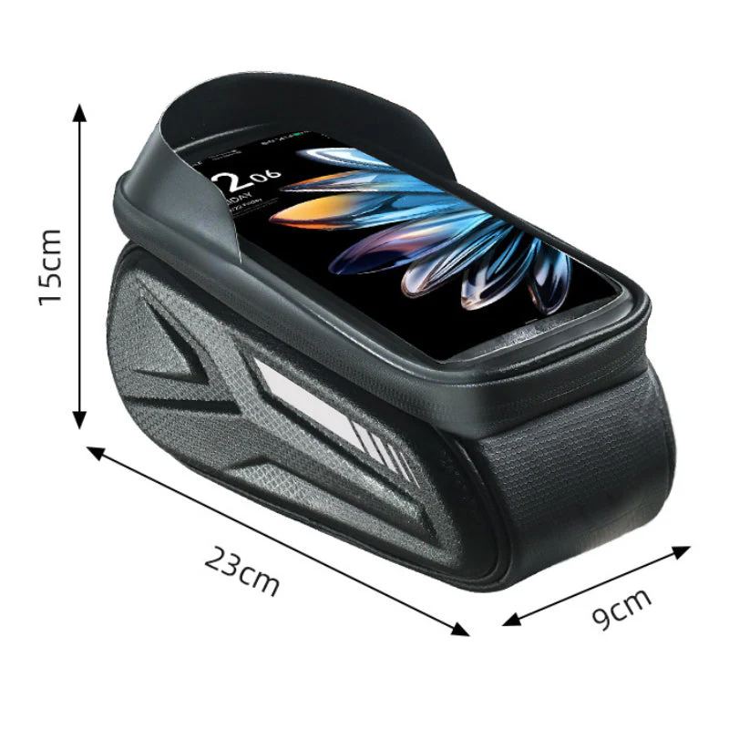 Waterproof Bicycle Frame Bag with Phone Holder - Image 9