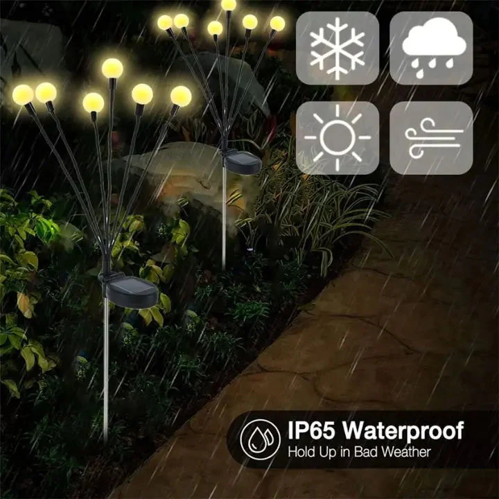 Waterproof Solar Firefly Lanterns (6 LEDs) - Image 4