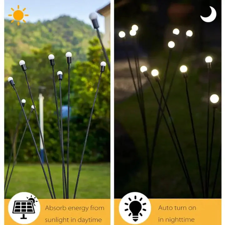 Waterproof Solar Firefly Lanterns (6 LEDs) - Image 5