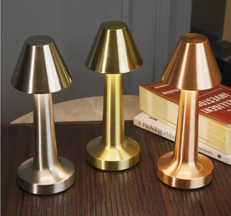 Wireless Dimmable LED Battery Table Lamp LuxLamp - Modern via Touch | Living Room | Reading Lamp | Bedside Lamp