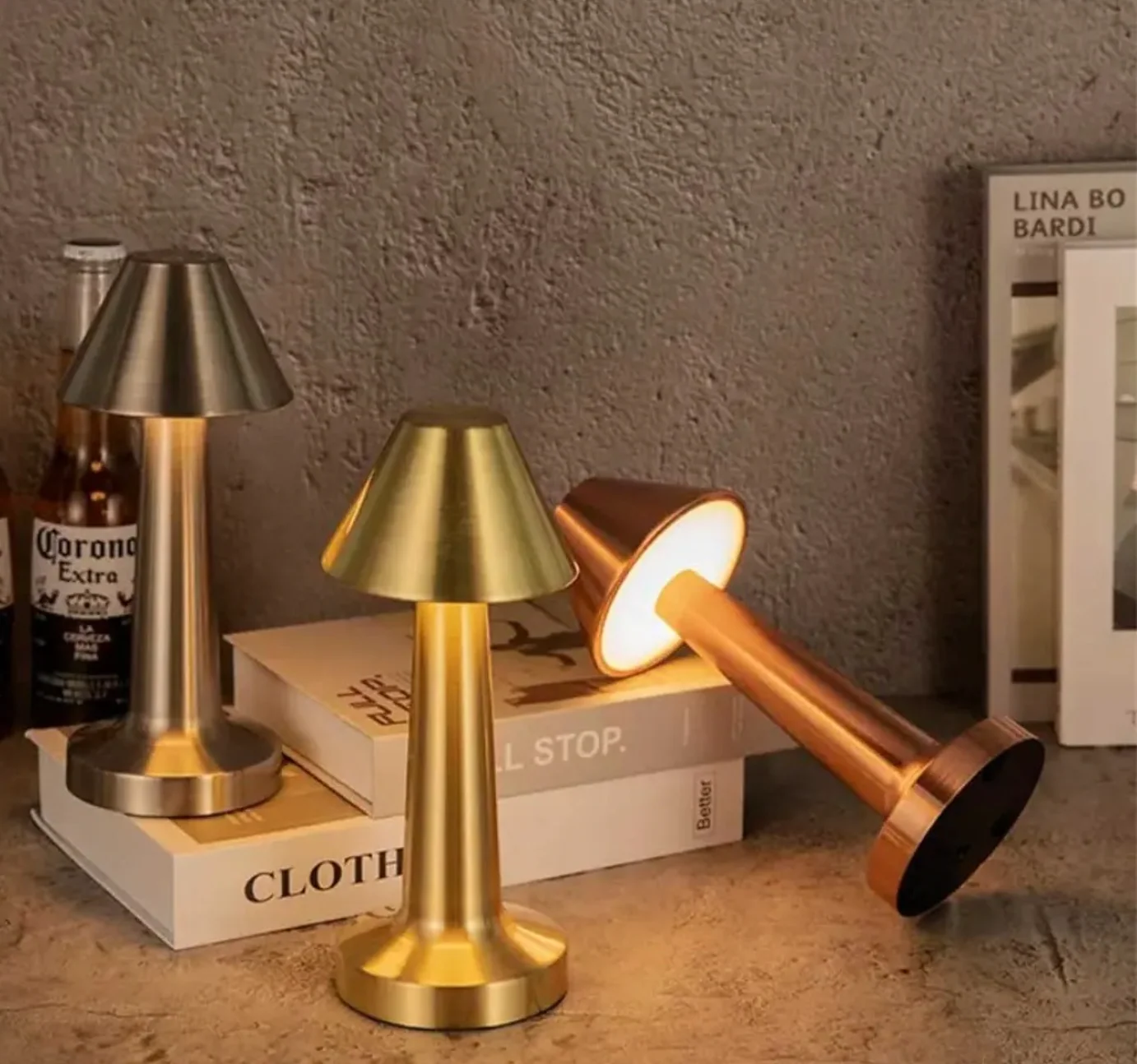 Wireless Dimmable LED Battery Table Lamp LuxLamp - Modern via Touch | Living Room | Reading Lamp | Bedside Lamp - Image 6